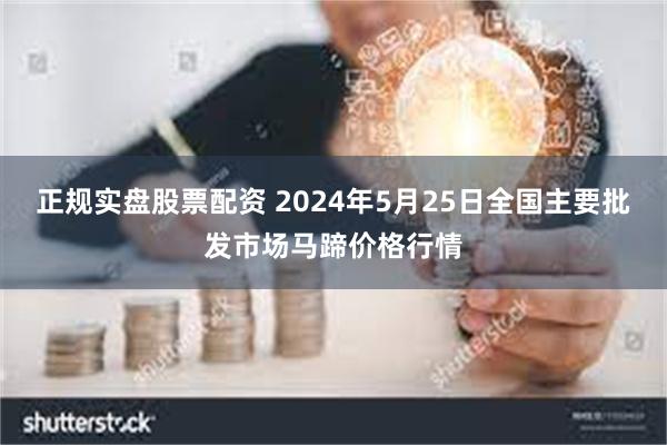 正规实盘股票配资 2024年5月25日全国主要批发市场马蹄价格行情