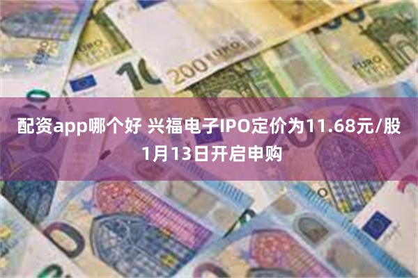 配资app哪个好 兴福电子IPO定价为11.68元/股 1月13日开启申购
